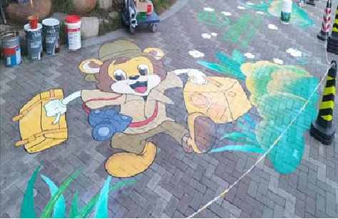 宝鸡夏季画地面彩绘会遇到的问题