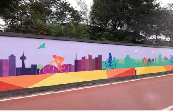 宝鸡墙体彩绘-围墙