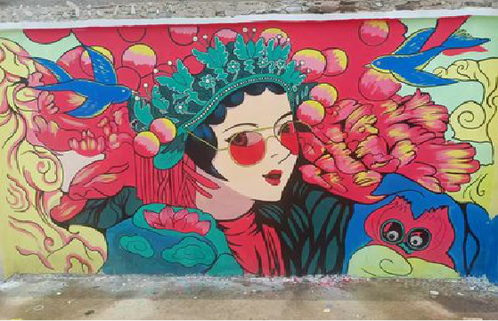 宝鸡墙体彩绘-网红墙