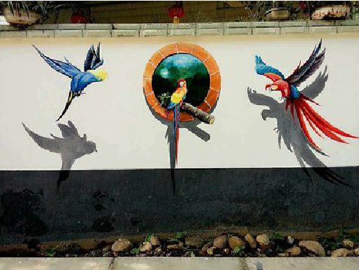 宝鸡视觉错位-3D墙绘设计