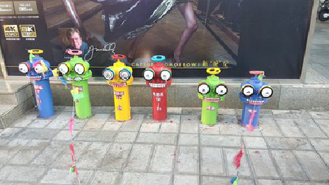 宝鸡商业区彩绘