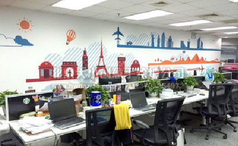 宝鸡教你设计办公室墙绘的方法。